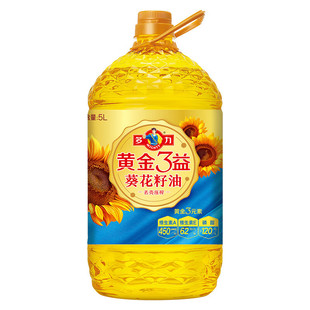 多力黄金三益葵花籽油5L食用油3元素含维生素a充氮保鲜物理压榨-阿里巴巴