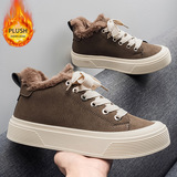 Флисовые демисезонные кроссовки, удерживающие тепло туфли, повседневная обувь, (Трансграничная торговля), большой размер