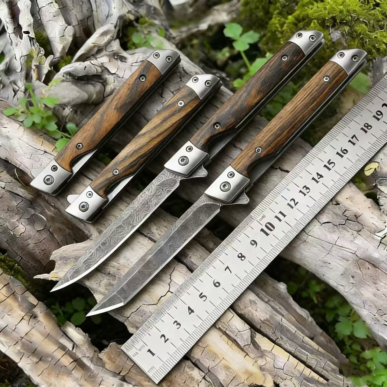 m390黄金檀木神笔折叠刀户外刀具口袋刀战术刀小刀防身刀随身刀