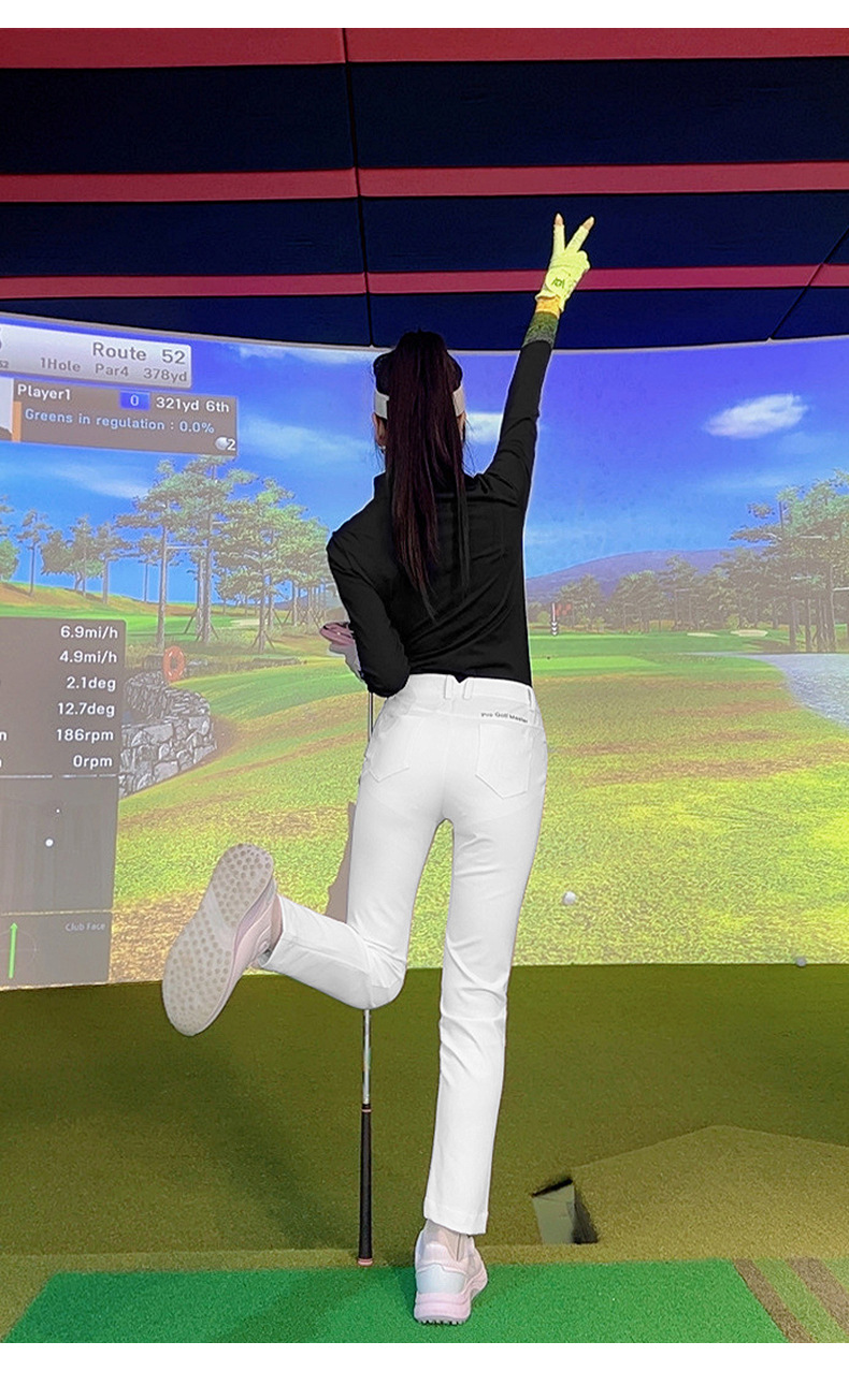 Áo thun dài tay golf nữ đàn hồi cao thoải mái — YF739 [vừa vặn liền mạch/thoải mái đàn hồi cao] áo màu đen, YF739 [vừa vặn liền mạch/thoải mái đàn hồi cao] áo màu trắng, YF739 [vừa vặn liền mạch/thoải mái đàn hồi cao] áo màu xanh nhạt chi tiết 21