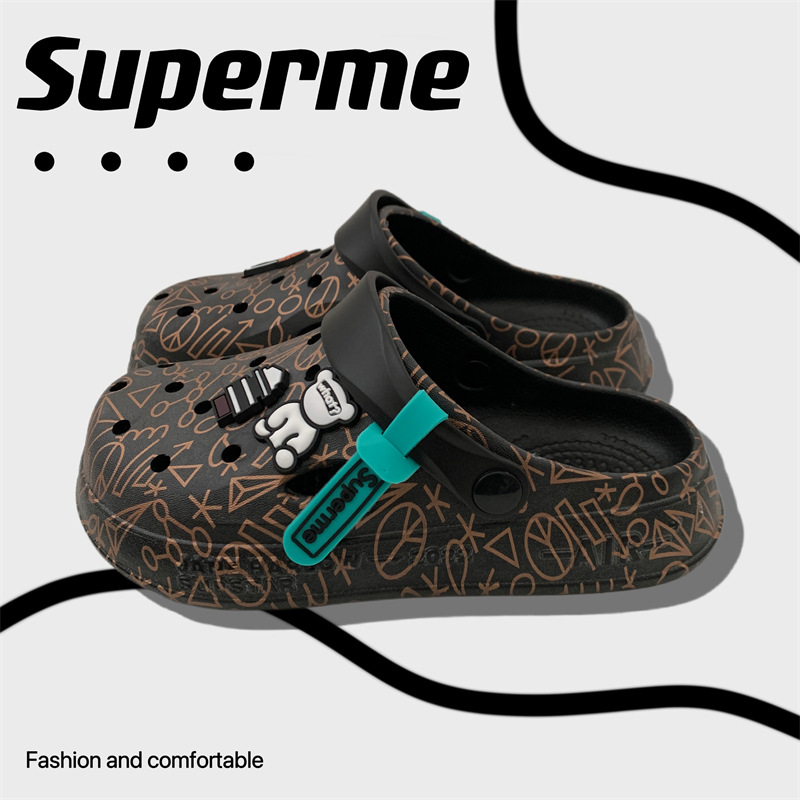 Zapatos transfronterizos para hombres de verano 2025 nuevos zapatillas antideslizantes interiores con base gruesa transpirable