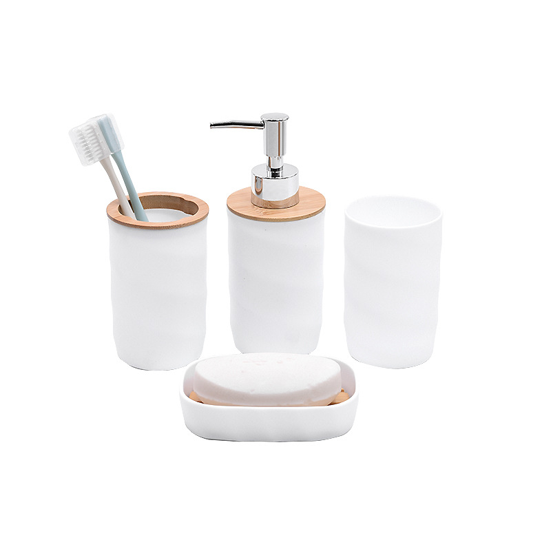 Productos de baño transfronterizos, set de siete piezas, set de baño europeo, set de enjuague bucal, set de taza de cepillo de dientes