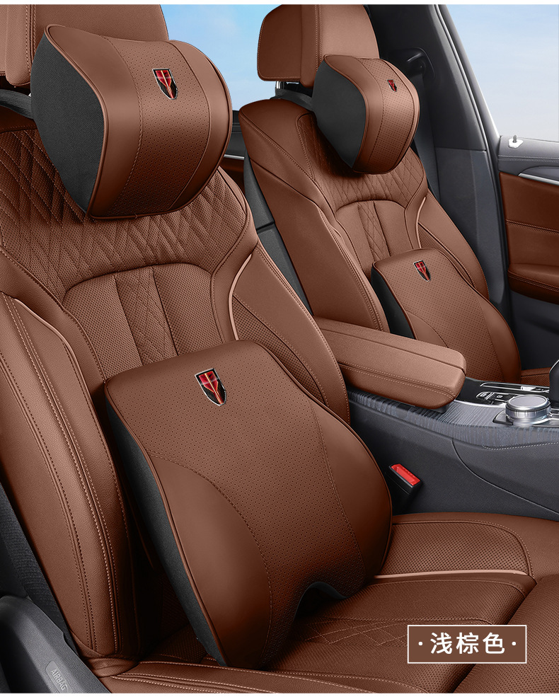 Hongqi Headrest Neck Pillow HS5/H5/HS7/H7/H9 Car Memory Foam Waist Cushion Pillow Car Interior Decoration Supplies