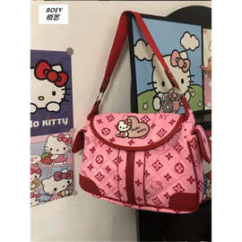 栢艺中古HelloKitty托特包可爱甜妹软皮单肩腋下包手提差包