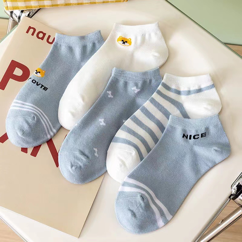 Nuevos/hombres y mujeres opcionales Otoño e Invierno hombres y mujeres medias altas medias blancas calcetines invisibles calcetines florales lindos