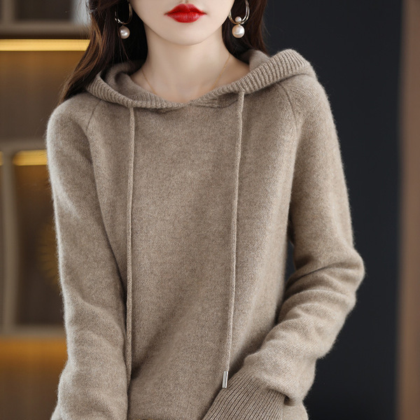 Camel solid color hoody