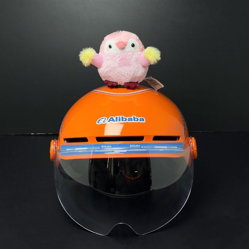 Pink sheep ear creative accessory for motorcycle, ski, and electric vehicle helmets, versatile and cute personalized gear