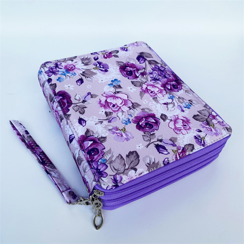 Estuche de lápices para estudiantes de gran capacidad 2024, 120 agujeros, suministros de pintura artística, bolsa de almacenamiento de lápices multifuncional