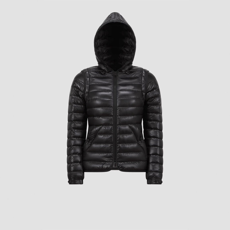 M Mengkou Mengjia Detachable Sleeve Two-In-One Hooded Outdoor Unisex down Jacket down Vest Coat