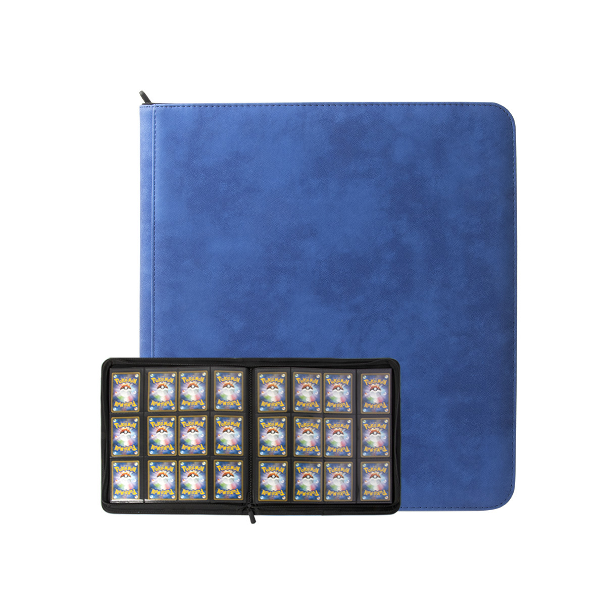 Cuero pu12 hilo cremallera tarjeta libro anime juego tarjeta de almacenamiento libro Ultraman Colección Estrella tarjeta al por mayor