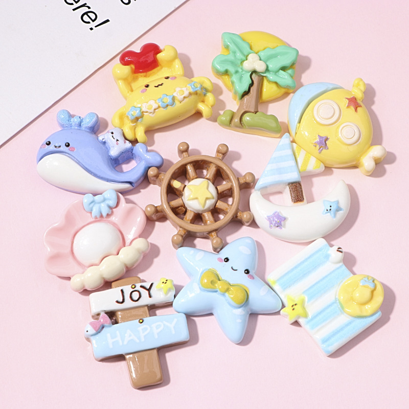 Marine beach cartoon accessory