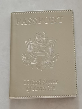 En stock envío gratuito cubierta de pasaporte americano multi-funcional bolsa de pasaporte cubierta de la Tarjeta de pasaporte caja de cuero de almacenamiento integrado pasaporte