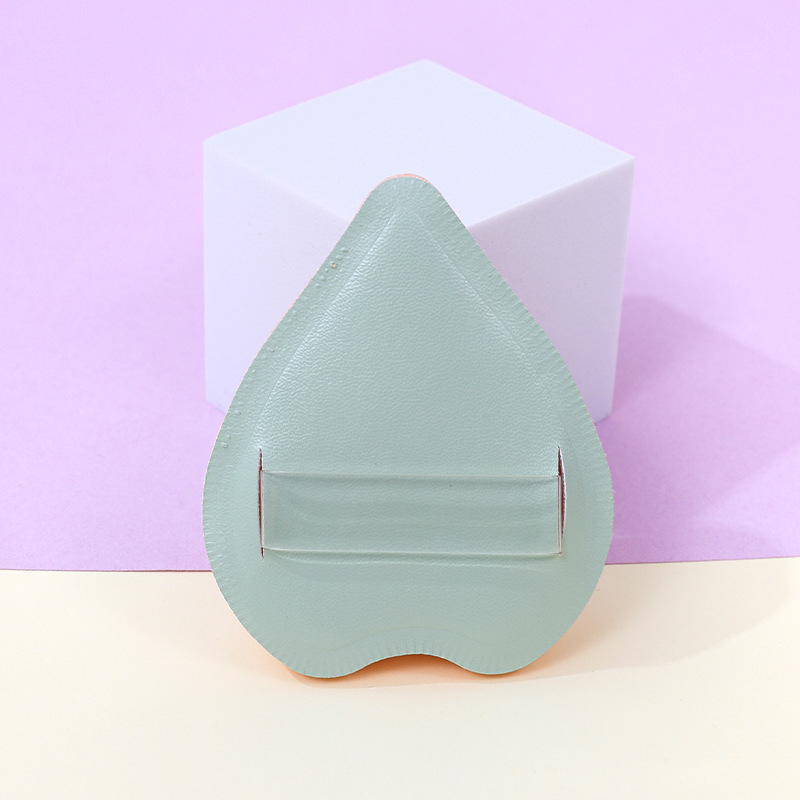 Puff de algodón de azúcar en forma de corazón personalizado de fábrica sin comer polvo, cojín de aire de esponja de maquillaje de poliuretano grueso grande al por mayor