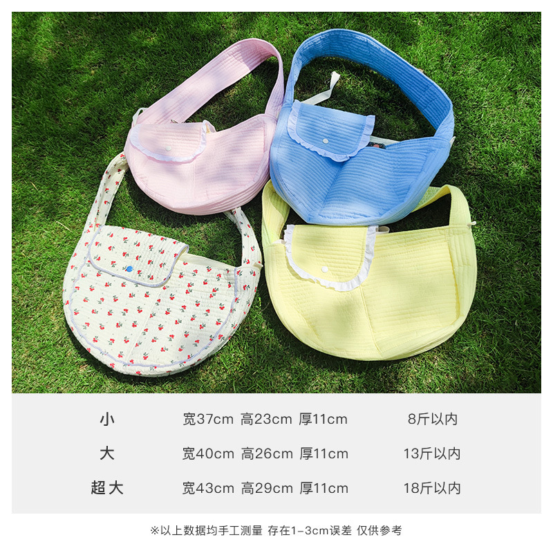 Pet bag cat portable shoulder messenger cat bag pure cotton breathable teddy bag small and medium size pet backpack Pet bag cat portable shoulder messenger cat bag pure cotton breathable teddy bag small and medium size pet backpack
