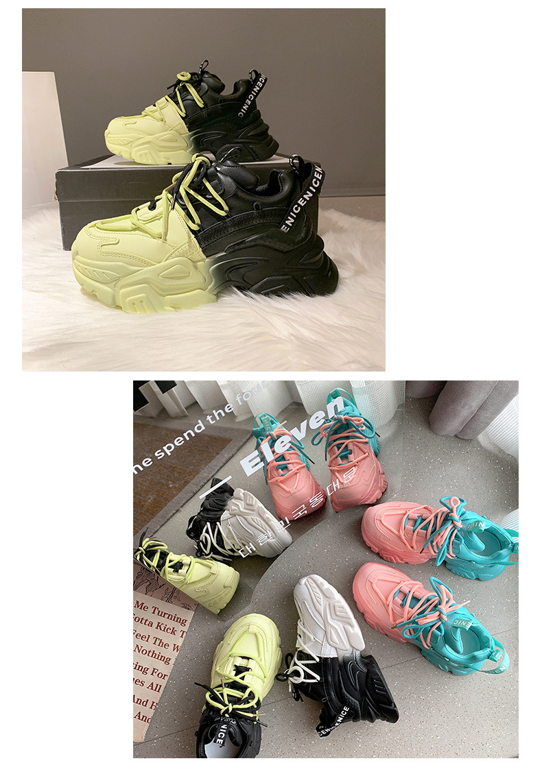 Vrouwen Chunky Sneakers Dikke Bodem Platform Vulcaniseer Schoenen Mode Ademend Casual Running Schoen Voor Vrouw Vrouwelijke