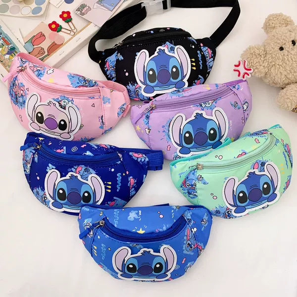 Cross-Border Ready Stock Children's Crossbody Bag Stitch Bag Boys Cartoon Waist Bag Kindergarten Girls Chest Bag Wholesale Dropshipping