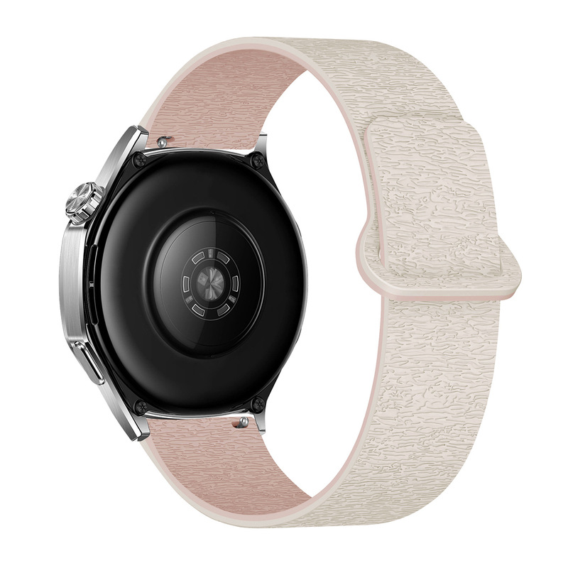 适用华为GT4/gt5/watch5三星watch4运动风木纹软磁硅胶磁吸手表带|undefined