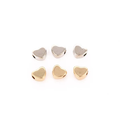Zərgərlik ara hissələri – with Horizontal Holes Heart-Shaped