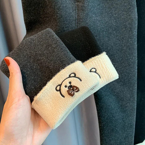 Children's Thicker Lined Leggings for Girls and Boys, Combo Set of One-piece Wool Pants for Autumn and Winter, New Arrival for Small and Medium Kids, Elastic Leggings with Added Thickness, Baby Long Pants