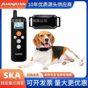 Cross-border new dog training stop bark device intelligent waterproof electric shock training pet charging remote control collar pet supplies