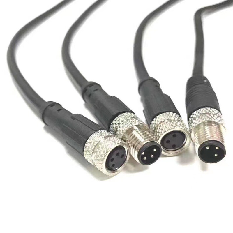 M8 Waterproof Connector 3P/4 Core 5 Core 6 Core 8 Core Sensor Aviation Plug Proximity Switch Spot Straight Head Line