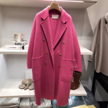 韩国东大门代购21冬come and get女式时尚双面羊绒大衣