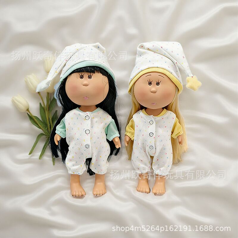 Only the Clothes] Spanish Mia Potato Doll Clothes 24cm Mia Doll Baby One-Piece Pajamas and Hat Set