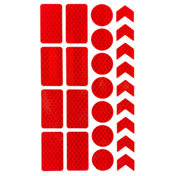 红色高亮反光贴 微棱镜超强级反光贴 电动车/婴童车/平衡车反光贴