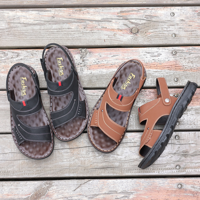 Comfortable Men's Beach Sandals Non-slip Casual Summer Footwear_voghion.com