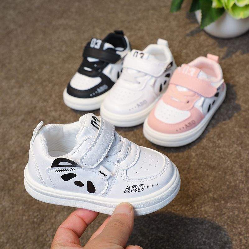 Autumn and Winter Toddler Shoes for Girls and Boys, Leather Waterproof Baby Shoes, Casual Sports Shoes, Low-Cut Sneakers, Trendy