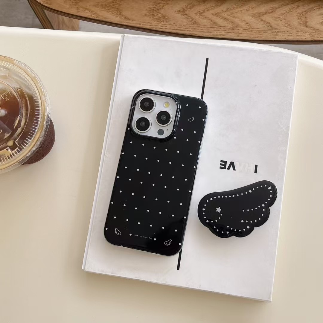50g Weight iPhone Applicable Brands Phone Cases Classification tpu Material Polka Dots Pattern Simple Style Style Tpu Polka Dots Simple Style Phone Cases Phone Accessories 1