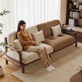 实木床;实木沙发;餐桌