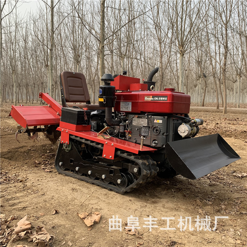 25马力履带旋耕机多功能小型家用履带微耕机农用果园除草松土机