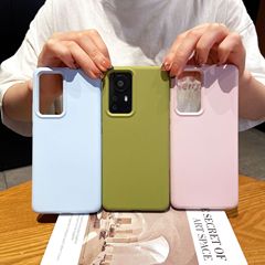 適用小米12手機殼純色簡約網紅ins風小米12Pro液態硅膠手機殼