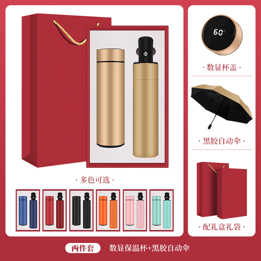 Conjunto de taza termo transfronterizo, evento de apertura anual de la empresa, aniversario, regalo de empresa, logotipo personalizado, recuerdo del cliente