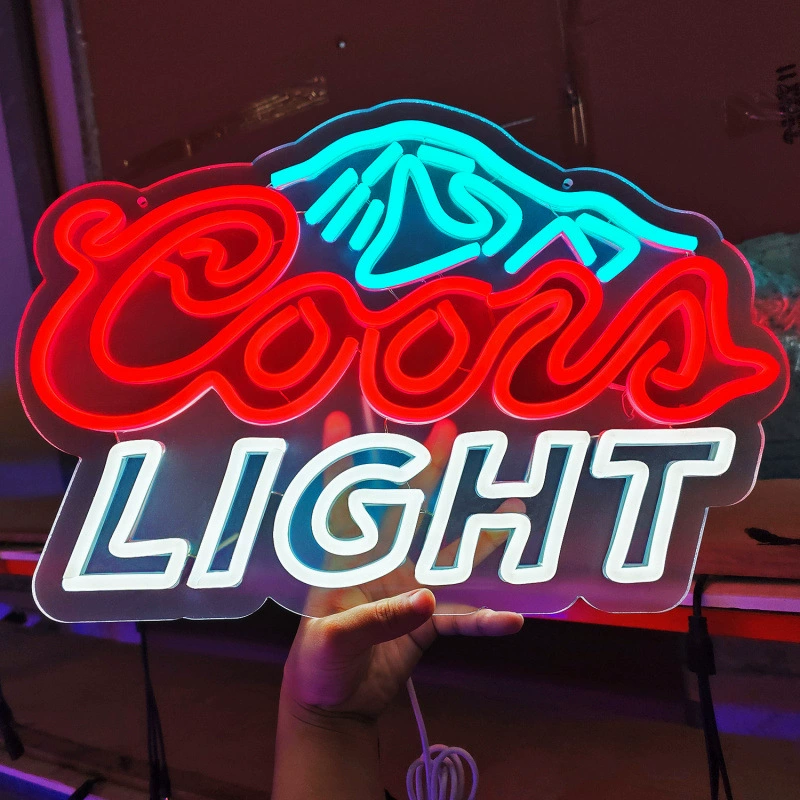 Amazon LED Neon Light Lighting Character Creative DIY Snow Mountain Neon Lantern Lantern Lantern Acrylic Neon