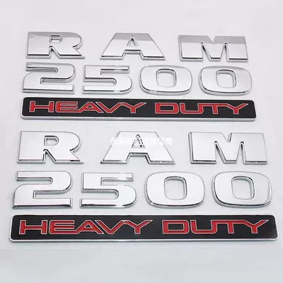 Suitable for Dodge Ram1500 2500 3500 Heavy Duty Fender Side Label Black Label Car Label