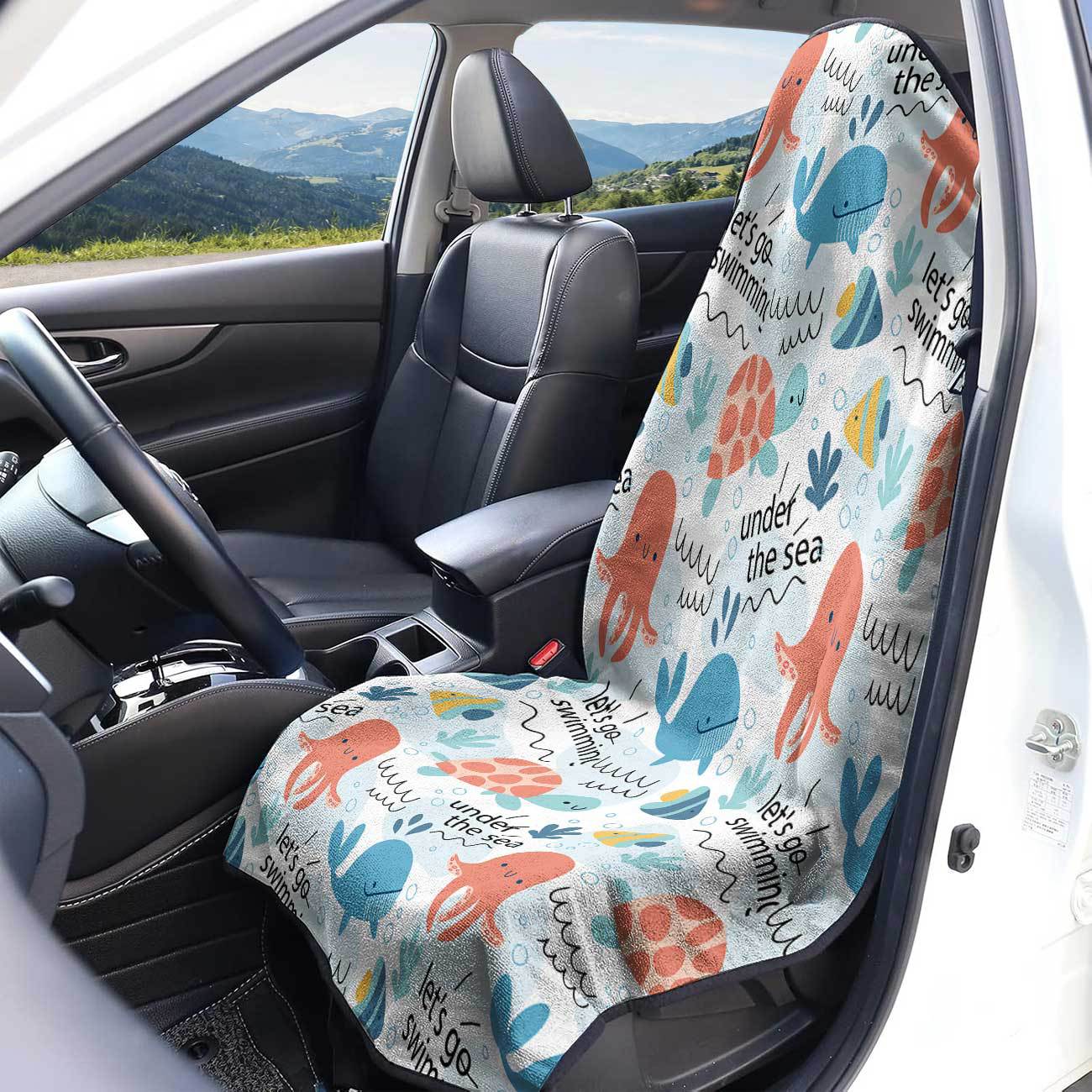 Marine seat towel cover front seat protector suitable for gym and exercise, universal for all seasons and car use