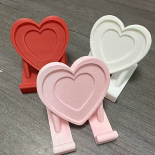 3D-печать подставка для телефона в виде сердца настольный декор