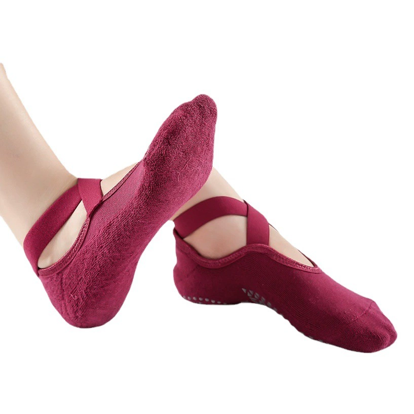 Носки для йоги трансграничная Внешняя торговля Amazon Cross с махровыми утолщенными носками для йоги дозирование спортивных носков цельная доставка