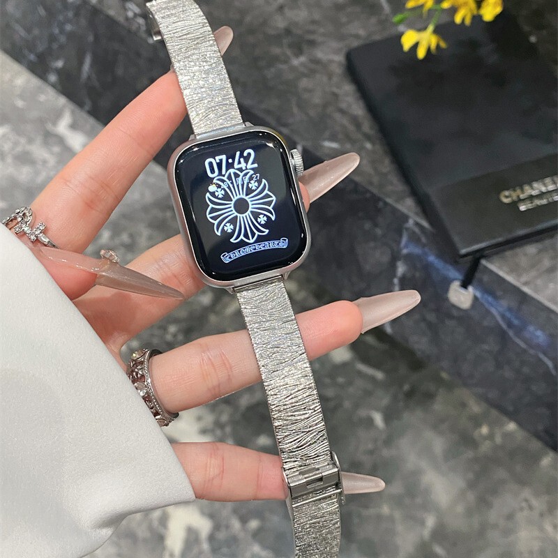 Suitable for Vivowatch5 Watch Strap 2 Corrugated Stainless Steel 3 Smart Watch Iqoowatchgt Buckle Steel Strap