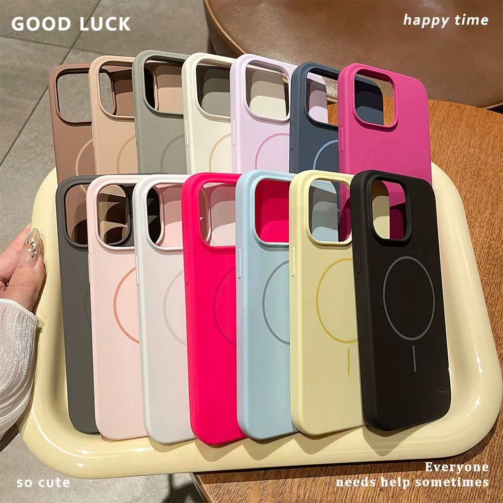 Suitable for Iphone17Promax Mobile Phone Case Liquid Silicone Apple 16Magsafe Magnetic Suction 16Pro Anti-Fall Case