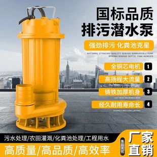 Pond Septic Tank Mud Pumping Dung Pumping Dredging Non-clogging Pump Sludge Sludge Household Cutting Sewage Pump 0v22