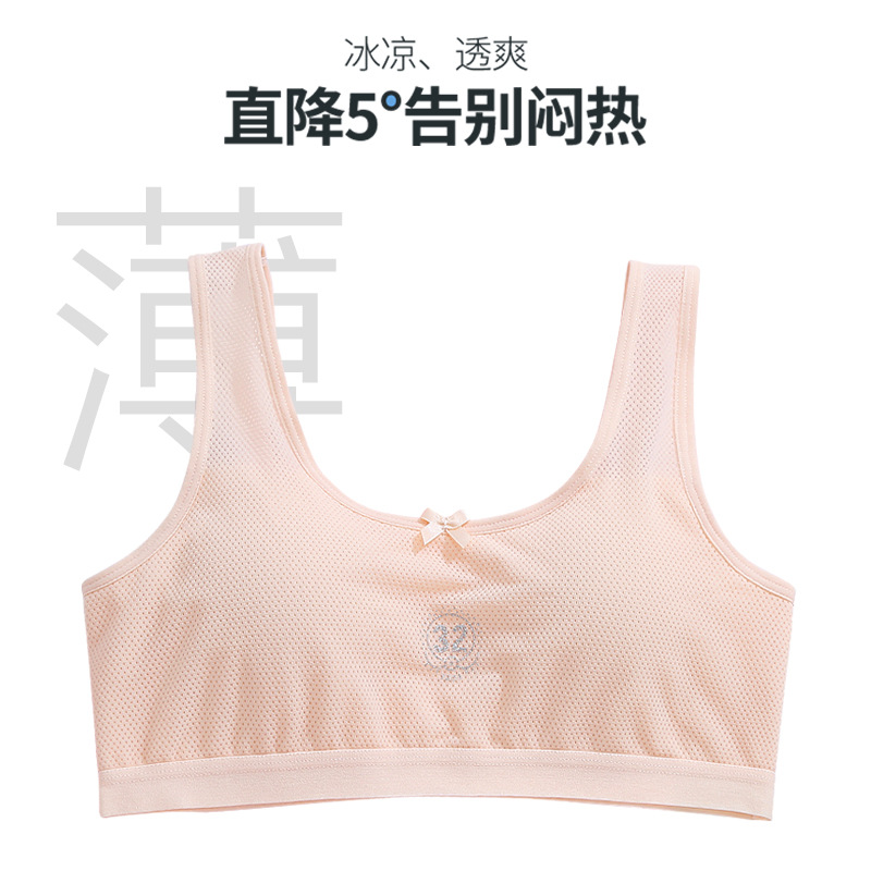 Fabricante hermosa espalda niña ropa interior coreana período de desarrollo chaleco pequeño ropa interior femenina estudiante estudiante estudiante de secundaria sujetador