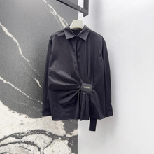 2025新款春季潮流时尚女装衬衣收腰显瘦长袖百搭衬衫上衣设计ins