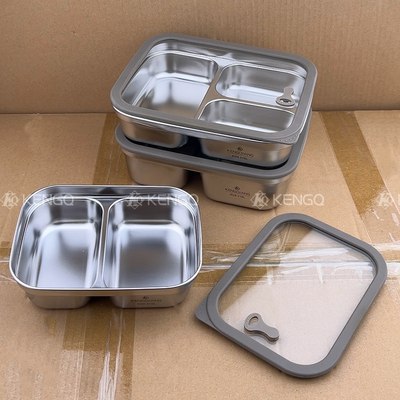 oficina oficina almuerzo 2025 nuevo horno de microondas calentamiento 316L caja de almuerzo de acero inoxidable caja de almuerzo sellado caja de almuerzo