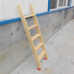 * V 木製はしご 無垢材階段 家庭用 学生寮 二段ベッドはしご ロフト階段 上下二段ベッドはしご