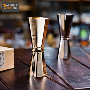 YUKIWA stainless steel wine measuring device imported from Japan with scale line ounce device octagonal wine measuring device cocktail Cup
