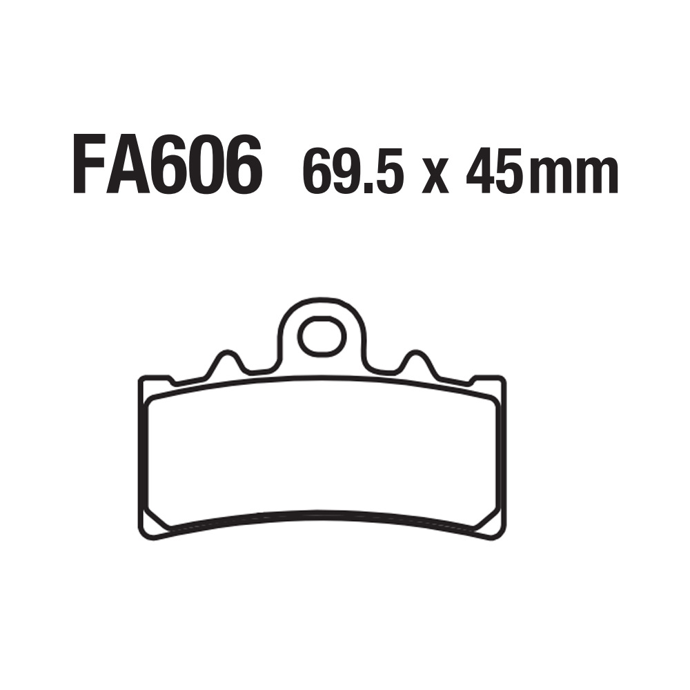 Motocicleta sinterizada base de cobre de aluminio de aluminio de aluminio FA606 KTM DUKE RC 125 200 390 G310