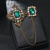 Retro pin, protective underware with bow, three dimensional high-end brooch, suit, accessory from pearl, wholesale